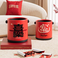 星优 2025新款 轻奢高档新中式大号大容量带轮垃圾桶