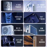 格力 KFR-50LW/NhMa1BG 新一级能效变频冷暖 2匹 皓雪白 立柜式空调