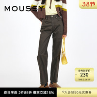 MOUSSY 女士高腰直筒牛仔裤 010FAA12-4300