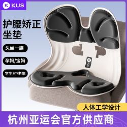 KUS 人体工学护腰坐垫坐姿矫正椅办公室腰靠背靠久坐椅颈椎牵引器