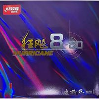 百亿补贴：红双喜 狂飙8-80 乒乓球拍胶皮 粘性反胶套胶