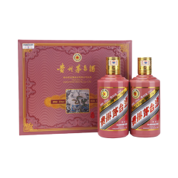 茅台 生肖 乙巳蛇年 酱香型白酒 53度 375ml*2 礼盒装