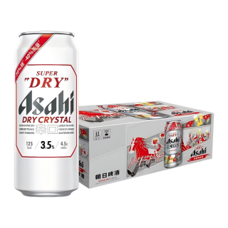  asahi/阿莎希 生啤酒  马年礼盒3.5度 500mL 18罐 礼盒装