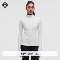 lululemon 丨It's Rulu 女士跑步半拉链衫 LW3IMNS 蒸汽灰 L