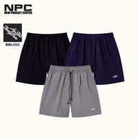 NPC 男士字母logo刺绣简约短裤 NP55SR54