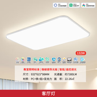 雷士 全光谱LED护眼客厅吸顶灯智能 未来光轻辰132瓦客厅灯