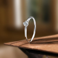 周六福 三八女神节礼物  钻石戒指 璀璨闪耀钻戒