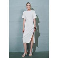 UR UR秋季休闲收腰褶皱系带连衣裙UWG740177