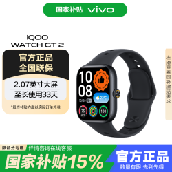 iQOO vivo WATCH GT 2智能手表运动健康监测 礼物蓝牙eSIM 蓝牙版 幻影黑 软胶