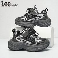  LEE KIDS 防滑 儿童运动鞋 黑银 27 【脚长170mm】