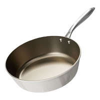  臻古朴 不粘锅 钛陶瓷平底锅 钛晶瓷煎炒锅28cm
