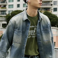 Levi's ®SilverTab™ 男士美式复古破洞牛仔夹克