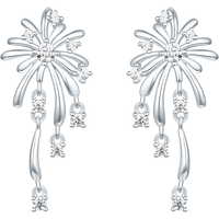  ZHOU LIU FU/周六福 S925银镶嵌 女士耳钉