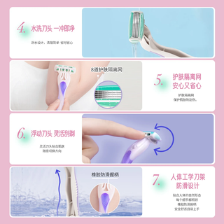  Schick/舒适 便携装 女士手动刮毛刀 【旅行必备】轻便刀2支装
