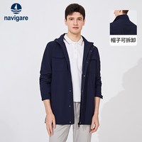  navigare/纳维凯尔 休闲中长款 男士风衣外套