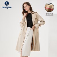 navigare/纳维凯尔 双排扣 女士风衣