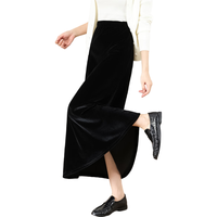  TERRE BLEUE 复古丝绒 女士半身裙