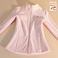 德尔惠 保暖双面绒外套女秋冬亲肤加厚立领休闲女式外套上衣