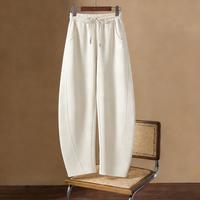 德尔惠 休闲裤女春秋宽松显瘦女式香蕉裤卫裤针织运动长裤