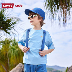 Levi's 速干抗菌 儿童短袖T恤 水晶蓝 160 /76