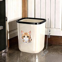 麦宝隆 小猫垃圾桶家用2026新款大容量卫生间厕所客厅厨房卧室办公室纸篓