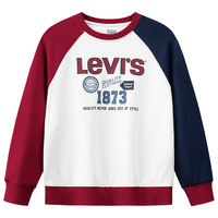 Levi's/李维斯 撞色插肩袖 儿童卫衣 糖果白 110 /52 【身高98-104cm】
