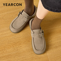 意尔康 女鞋 勃肯休闲复古全包袋鼠鞋