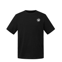 北面 男女同款印花短袖T恤户外透气8GVG 黑色/JK3