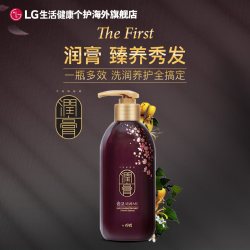 润膏 韩国睿嫣润膏花香洗发水护发素二合一去屑400ml*3