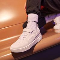 PUMA 儿童小白鞋轻便耐磨男女中大童魔术贴休闲鞋板鞋
