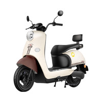 新日 丽曼5.0 电动摩托车 复古 通勤代步 棕色 60V