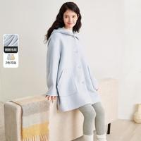 乐町 韩系通勤女士大衣 秋冬季 A字毛呢外套