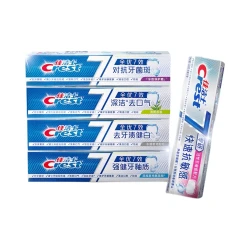 佳洁士 去牙渍健白180g+强健牙釉质180g+对抗牙菌斑180g+深洁去口气180g+快速抗敏感120g
