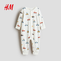 H&M 爱心印花 女婴连体衣