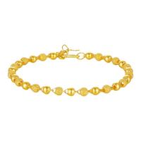 CHOW TAI SENG 周大生 G0HC0091 光砂珠足金手链