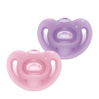 88VIP：NUK 进口智柔全硅胶安抚奶嘴0到18个月防胀气新生儿婴儿防龅牙奶嘴