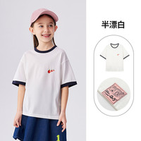 马拉丁 儿童T恤夏新款男女童上衣潮酷印花冰氧酷凉感t