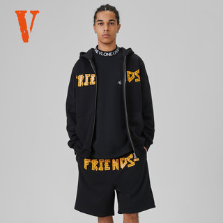  VLONE 立体胶带LOGO印花 短裤 VLSR24002黑橙 短裤 M