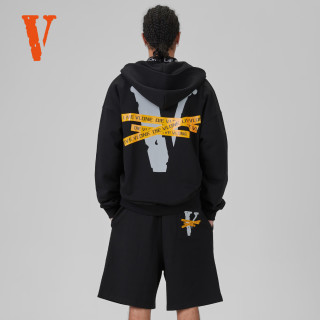  VLONE 立体胶带LOGO印花 短裤 VLSR24002黑橙 短裤 M