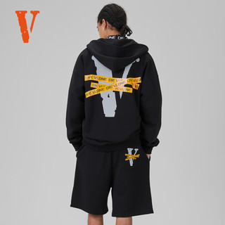  VLONE 立体胶带LOGO印花 短裤 VLSR24002黑橙 短裤 M