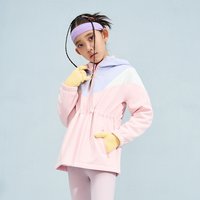 TOREAD kids/探路者儿童 防泼水 儿童冲锋外套 雪绒粉-女款