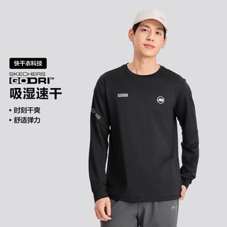  SKECHERS/斯凯奇 吸湿速干 男士长袖T恤衫