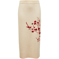 VERO MODA 花朵刺绣 女士半身裙