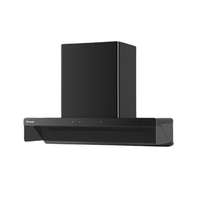 Leader 懒人V1系列 CXW-358-V1G-UD 顶侧双吸吸油烟机 黑色