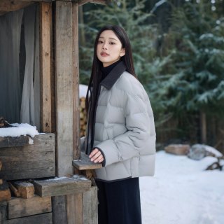 坦博尔 衬衫领饼干羽绒服 TBF330226D