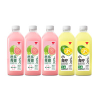 味全 复合果蔬饮料 芭乐青提900ml*3+小青柠900ml*2