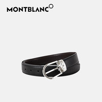 百亿补贴：万宝龙 【春季焕新】牛皮经典款针扣式双面纹理皮带男士真皮腰带 黑/棕色 113834