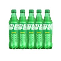 可口可乐 柠檬味雪碧500ml*5瓶经典碳酸饮料汽水包邮m