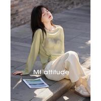 MT 日系街头风 女士长袖T恤