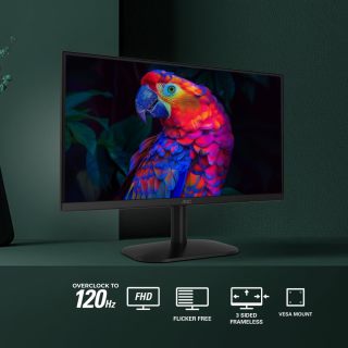 AOC 22B35HM23 120Hz 22英寸FHD显示器 黑色